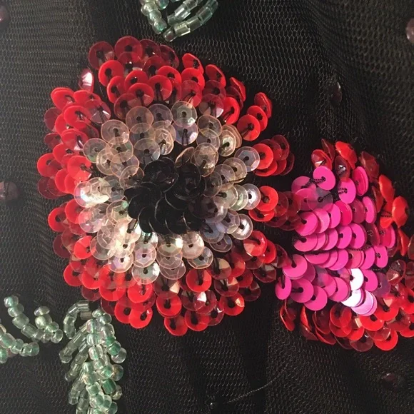 ASOS floral sequin dress size 2 - Picture 5 of 10